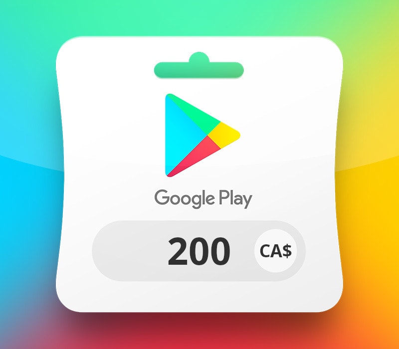 Google Play CAD 200 Gift Card CA