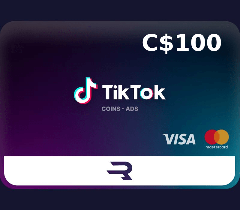 Rewarble TikTok CAD 100 Gift Card