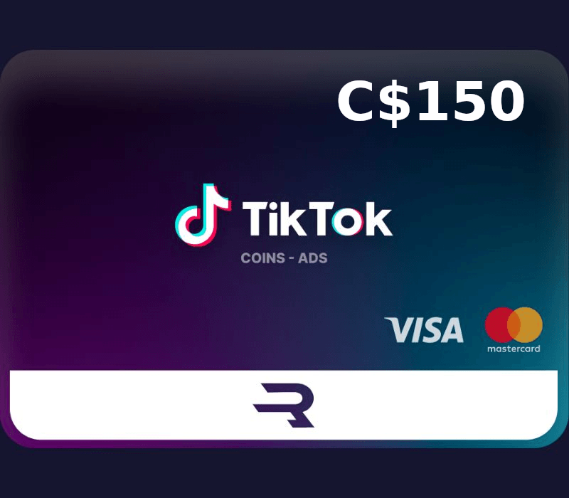 Rewarble TikTok CAD 150 Gift Card