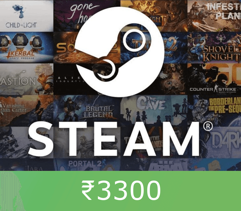 Steam Gift Card  ₹3300 IN Activation Code