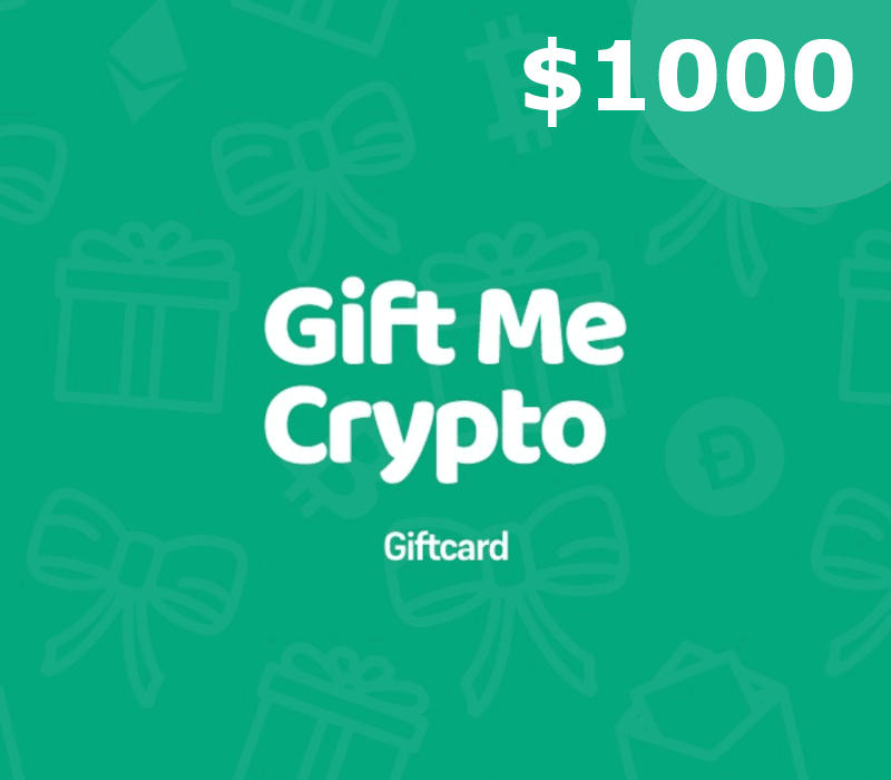 Gift Me Crypto $1000 Gift Card