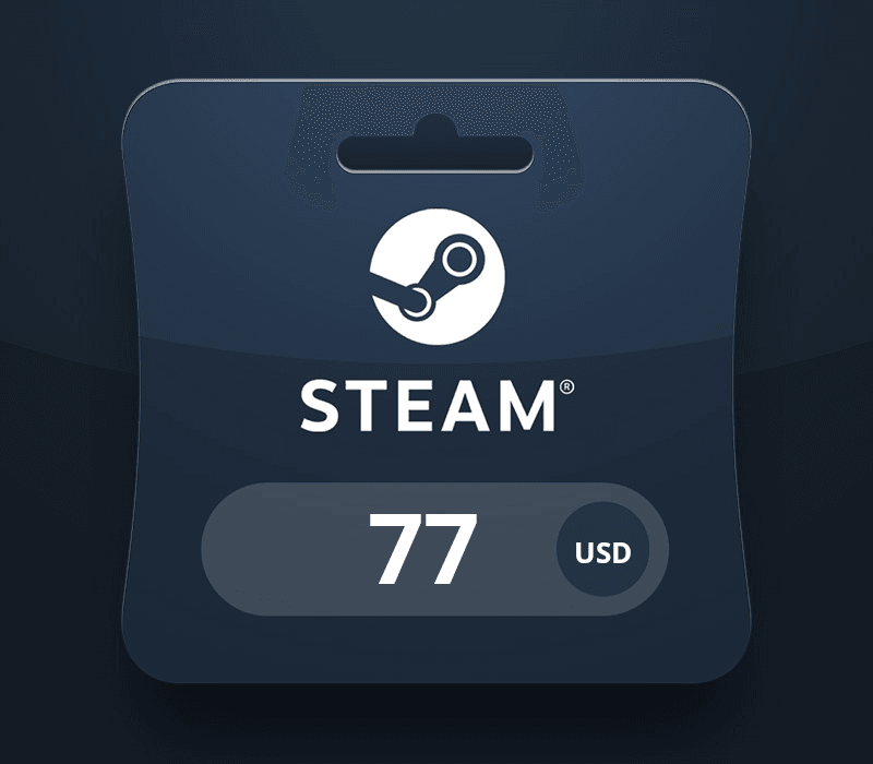 Steam Gift Card $77 US Activation Code