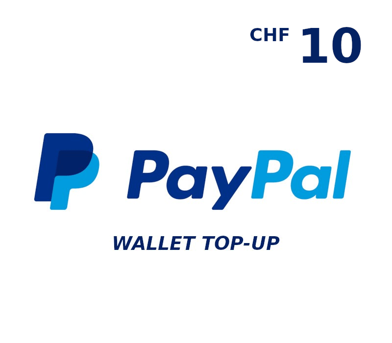PayPal Wallet CHF 10 Top Up
