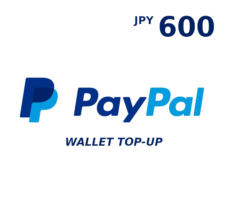 PayPal Wallet JPY 600 Top Up