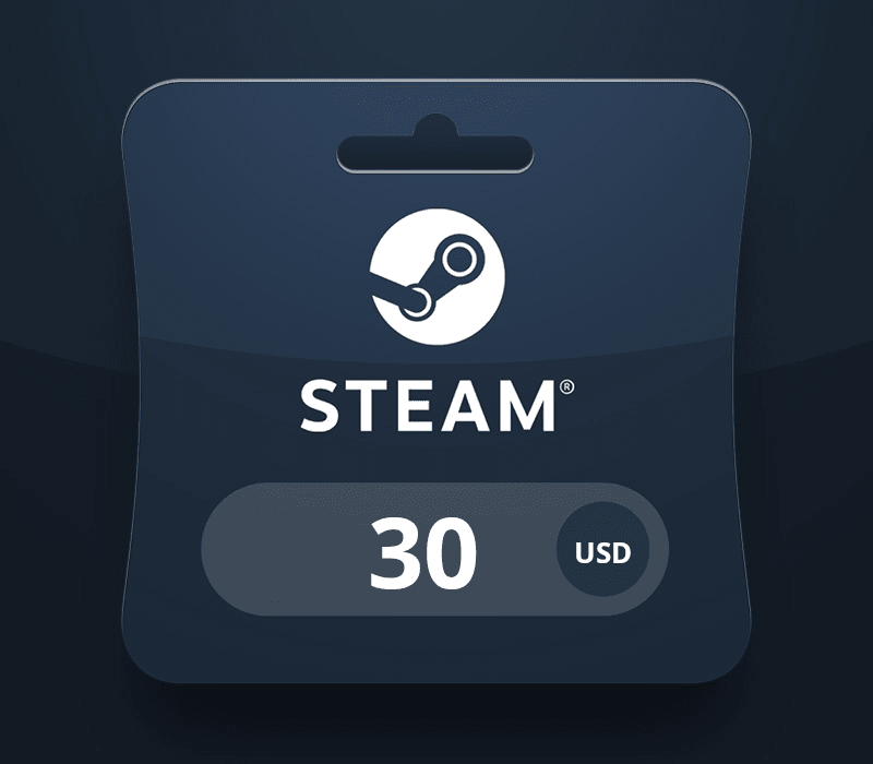 Steam Wallet USD 30 Gift Card AZ