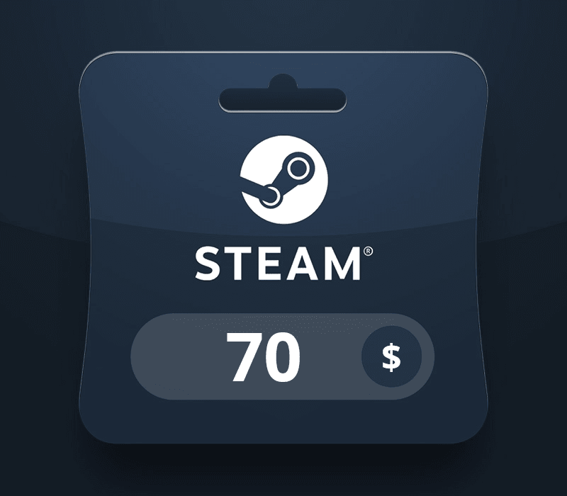 Steam Wallet USD 70 Gift Card PK