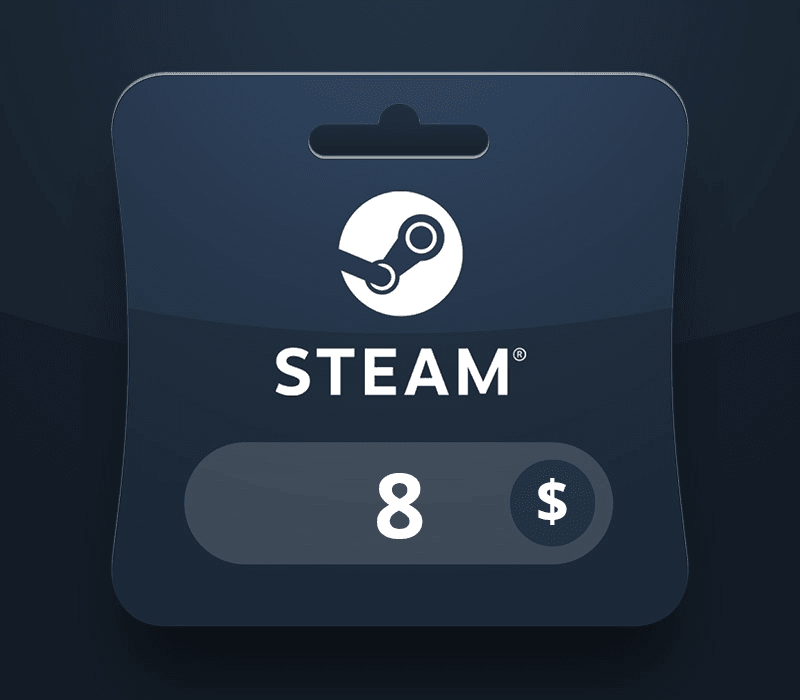 Steam Wallet USD 8 Gift Card MV