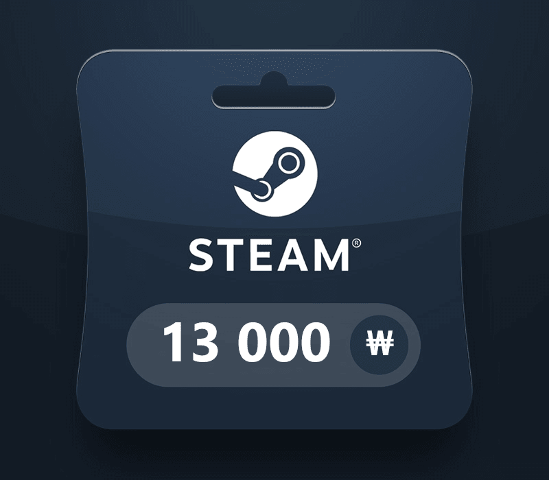 Steam Wallet KRW 13000 Gift Card KR