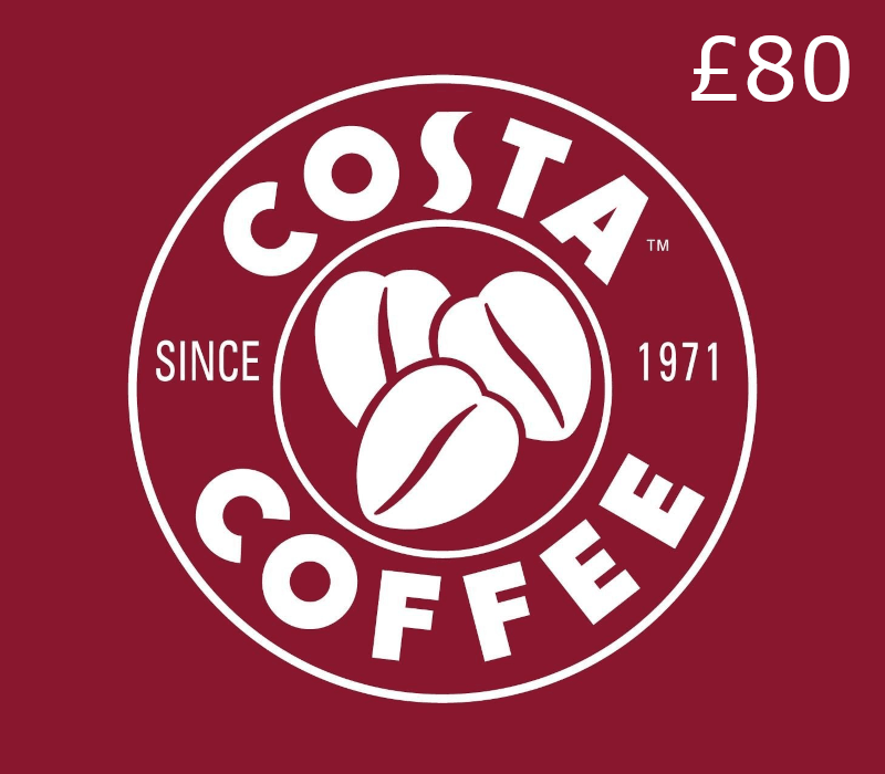 Costa Coffee GBP 80 Gift Card UK
