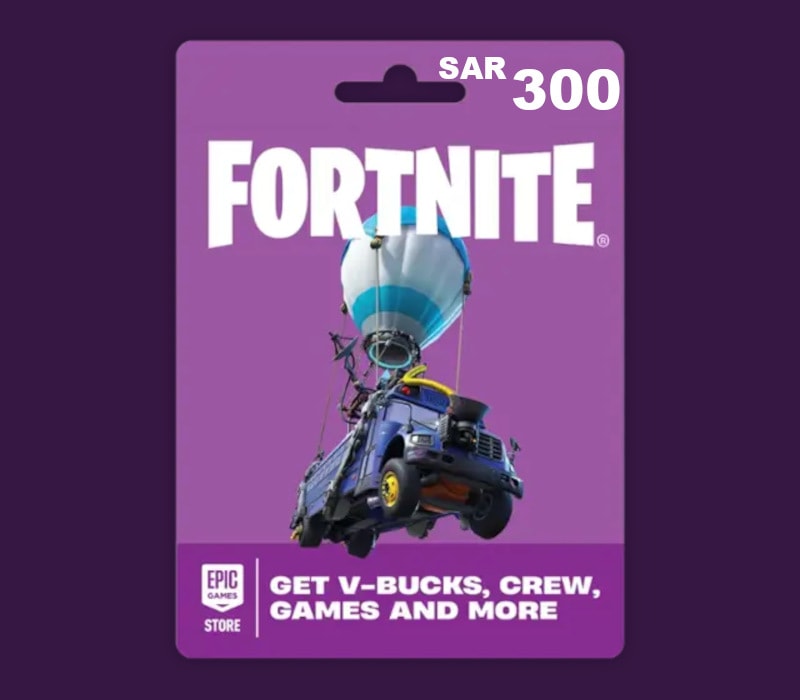 Fortnite SAR 300 PC Epic Games Gift Card SA