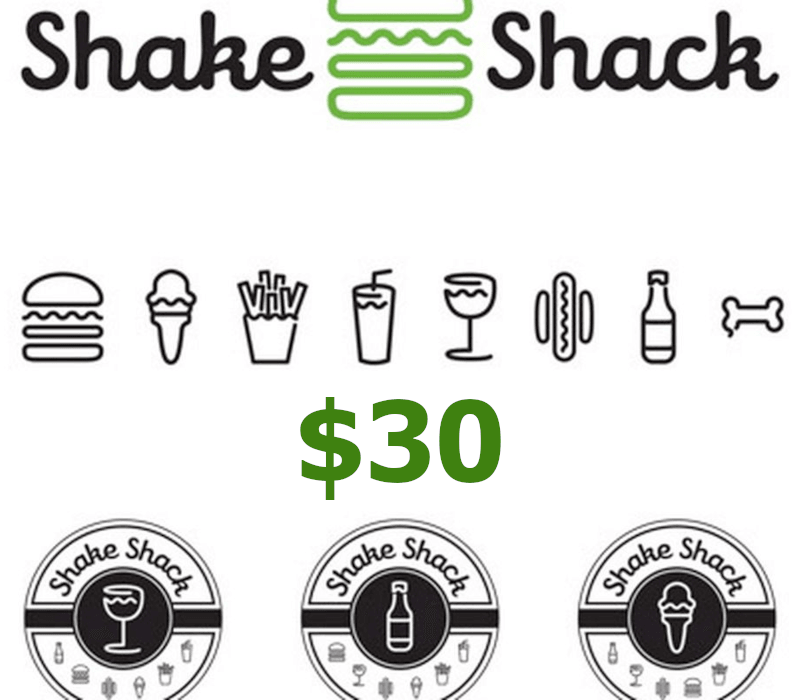 Shake Shack USD 30 Gift Card US