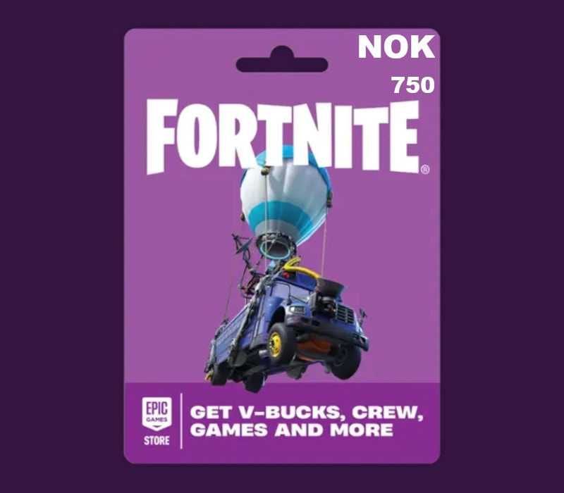 Fortnite NOK 750 PC Epic Games Gift Card NO