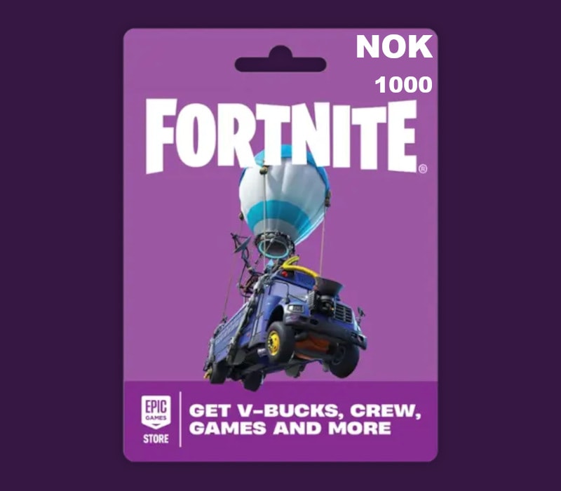 Fortnite NOK 1000 PC Epic Games Gift Card NO