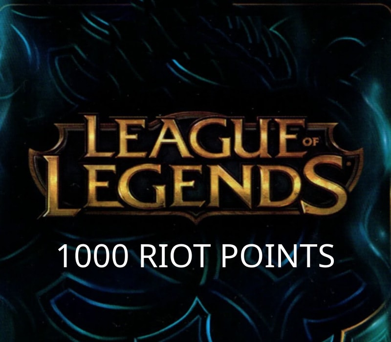 League of Legends 1000 RP Prepaid Card US