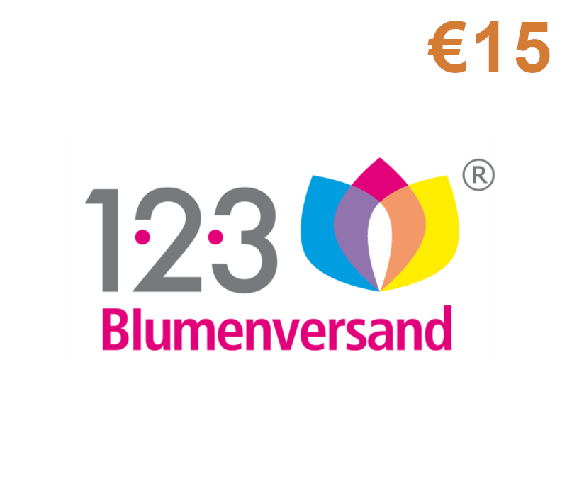 123 Blumenversand €15 Gift Card DE