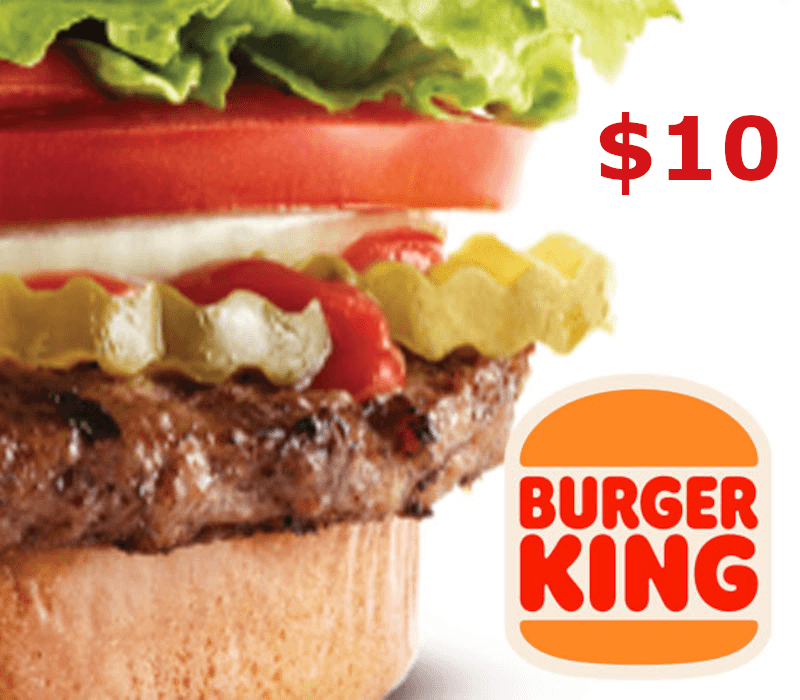Burger King $10 Gift Card US