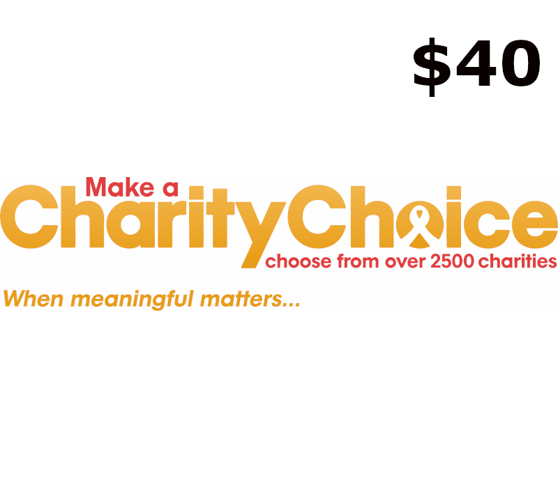 CharityChoice $40 Gift Card US