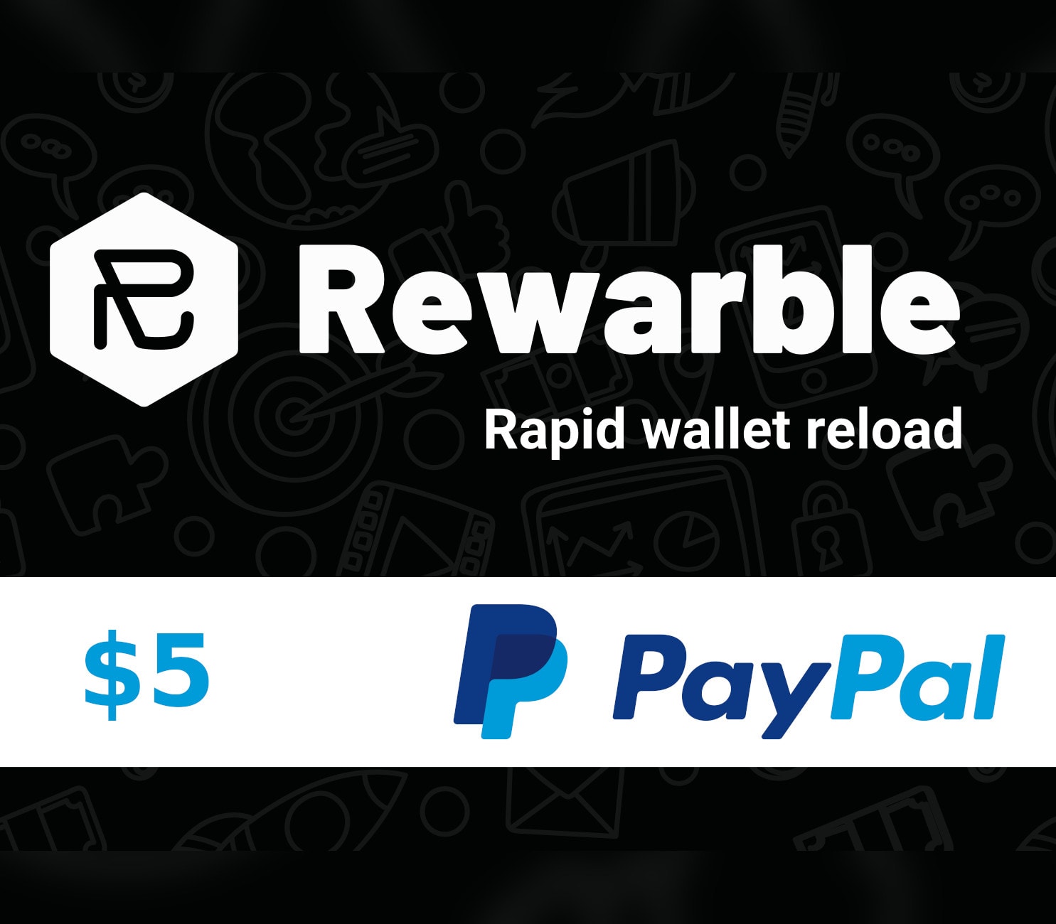 Rewarble PayPal $65 Gift Card