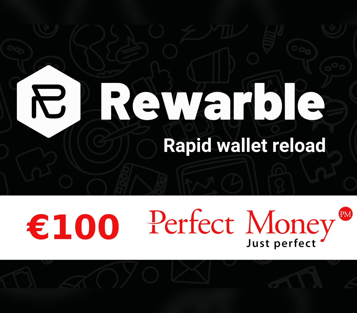 Rewarble Perfect Money EUR 100 Gift Card EU