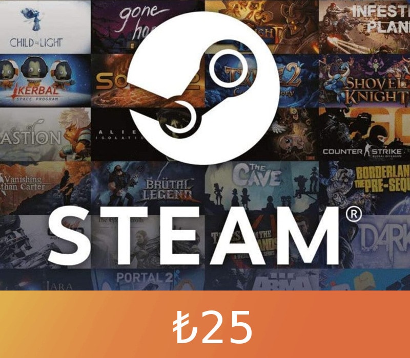 Steam Gift Card ₺25 TR Activation Code