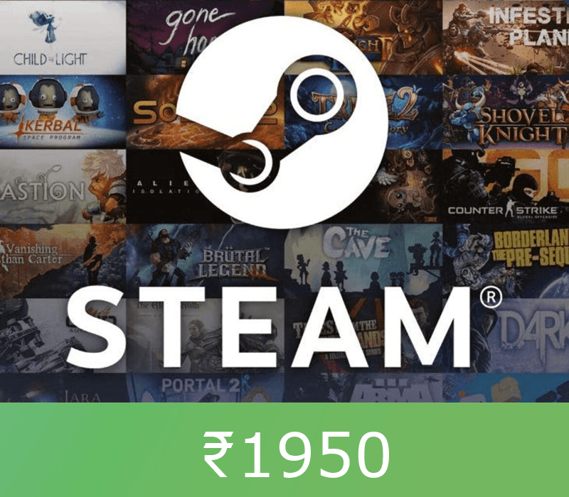 Steam Gift Card ₹1950 INR Global Activation Code