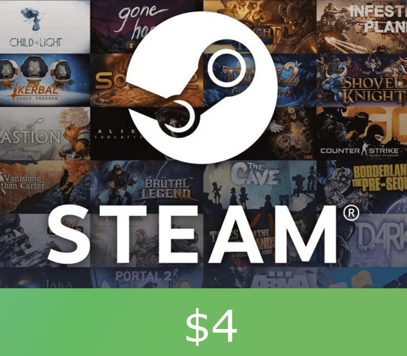 PC Steam Gift Card $4 AR Activation Code