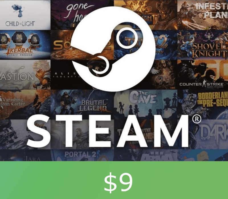 Steam Gift Card $9 Global Activation Code