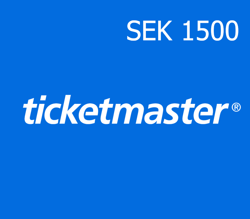 Ticketmaster 1500 SEK Gift Card SE